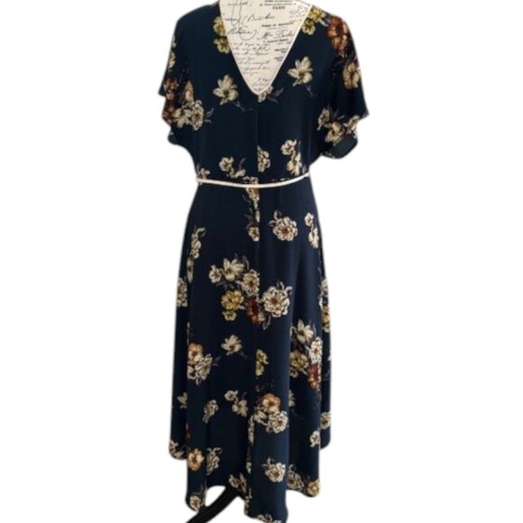 Leith Floral Hi Lo Wrap Dress - Picture 3 of 11